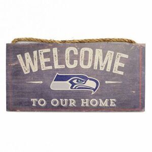 NFL Welcome To Our Home Seattle Seahawks Wood Sign 12" x 6"